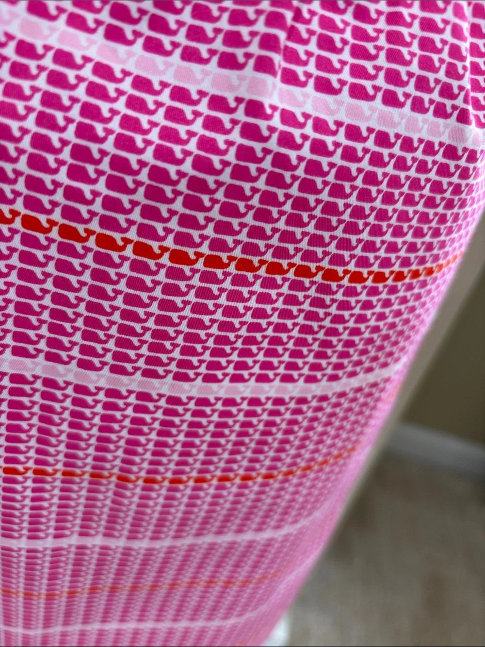 Vineyard Vines Pink White Whale Print Mini Skirt Size 8 EUC